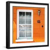 Awesome South Africa Collection Square - Colorful House "Sixty Five" Orange-Philippe Hugonnard-Framed Photographic Print