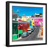 Awesome South Africa Collection Square - Colorful Houses - Bo-Kaap Cape Town I-Philippe Hugonnard-Framed Photographic Print