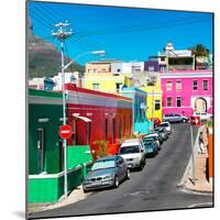 Awesome South Africa Collection Square - Colorful Houses - Bo-Kaap Cape Town I-Philippe Hugonnard-Mounted Photographic Print