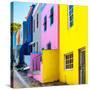 Awesome South Africa Collection Square - Colorful Houses - Bo-Kaap Cape Town II-Philippe Hugonnard-Stretched Canvas