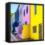 Awesome South Africa Collection Square - Colorful Houses - Bo-Kaap Cape Town II-Philippe Hugonnard-Framed Stretched Canvas