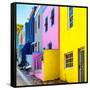 Awesome South Africa Collection Square - Colorful Houses - Bo-Kaap Cape Town II-Philippe Hugonnard-Framed Stretched Canvas