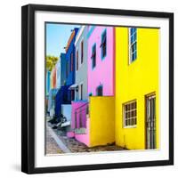 Awesome South Africa Collection Square - Colorful Houses - Bo-Kaap Cape Town II-Philippe Hugonnard-Framed Photographic Print