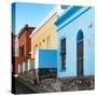 Awesome South Africa Collection Square - Colorful Houses - Bo-Kaap Cape Town-Philippe Hugonnard-Stretched Canvas