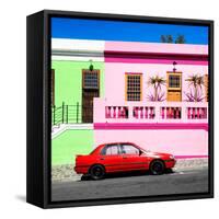 Awesome South Africa Collection Square - Colorful Houses - Cape Town II-Philippe Hugonnard-Framed Stretched Canvas