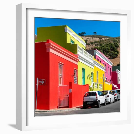 Awesome South Africa Collection Square - Colorful Houses - Cape Town-Philippe Hugonnard-Framed Photographic Print