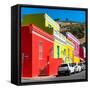 Awesome South Africa Collection Square - Colorful Houses - Cape Town-Philippe Hugonnard-Framed Stretched Canvas