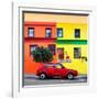 Awesome South Africa Collection Square - Colorful Houses "Red Chico"-Philippe Hugonnard-Framed Photographic Print