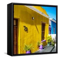 Awesome South Africa Collection Square - Colorful Houses "Seventy Three" Yellow-Philippe Hugonnard-Framed Stretched Canvas