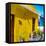 Awesome South Africa Collection Square - Colorful Houses "Seventy Three" Yellow-Philippe Hugonnard-Framed Stretched Canvas