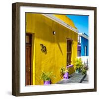 Awesome South Africa Collection Square - Colorful Houses "Seventy Three" Yellow-Philippe Hugonnard-Framed Photographic Print