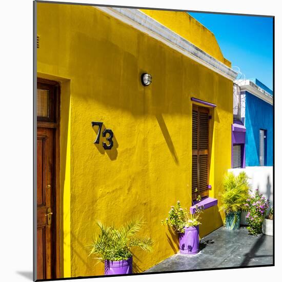 Awesome South Africa Collection Square - Colorful Houses "Seventy Three" Yellow-Philippe Hugonnard-Mounted Photographic Print