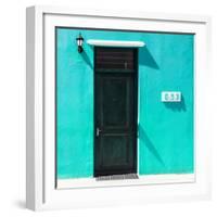 Awesome South Africa Collection Square - Colorful Houses "Sixty Three" Coral Green-Philippe Hugonnard-Framed Photographic Print