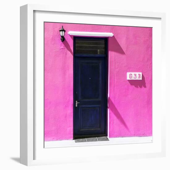 Awesome South Africa Collection Square - Colorful Houses "Sixty Three" Deep Pink-Philippe Hugonnard-Framed Photographic Print