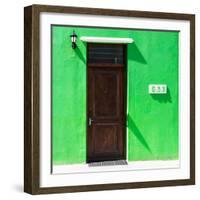 Awesome South Africa Collection Square - Colorful Houses "Sixty Three" Green-Philippe Hugonnard-Framed Photographic Print