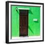 Awesome South Africa Collection Square - Colorful Houses "Sixty Three" Green-Philippe Hugonnard-Framed Photographic Print