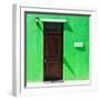 Awesome South Africa Collection Square - Colorful Houses "Sixty Three" Green-Philippe Hugonnard-Framed Photographic Print