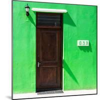 Awesome South Africa Collection Square - Colorful Houses "Sixty Three" Green-Philippe Hugonnard-Mounted Photographic Print