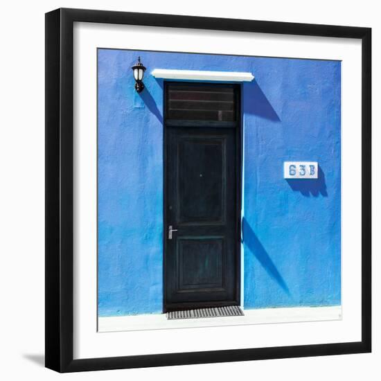 Awesome South Africa Collection Square - Colorful Houses "Sixty Three" Skyblue-Philippe Hugonnard-Framed Photographic Print