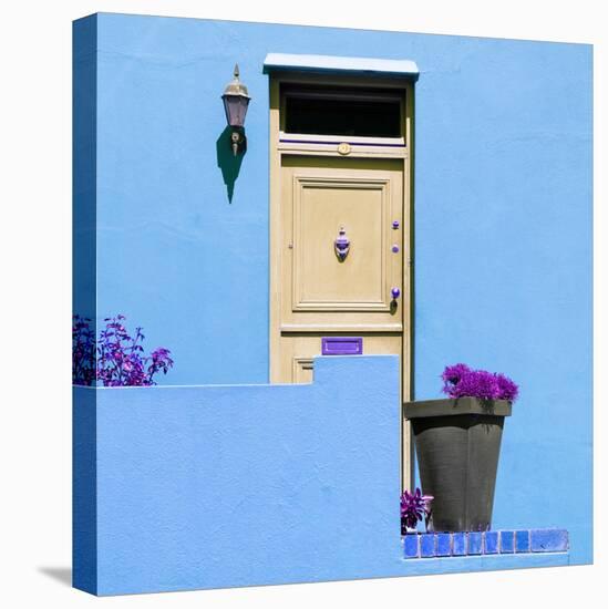 Awesome South Africa Collection Square - Colorful Houses - Skyblue Wall-Philippe Hugonnard-Stretched Canvas