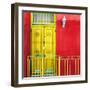 Awesome South Africa Collection Square - Colors Gateway Yellow & Red-Philippe Hugonnard-Framed Photographic Print