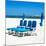 Awesome South Africa Collection Square - Four Blue Deck Chairs-Philippe Hugonnard-Mounted Photographic Print