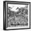 Awesome South Africa Collection Square - Giraffe Profile in Savannah B&W-Philippe Hugonnard-Framed Photographic Print