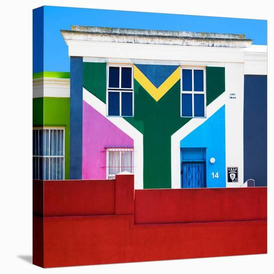 Awesome South Africa Collection Square - House African Colors - Cape Town-Philippe Hugonnard-Stretched Canvas