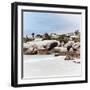 Awesome South Africa Collection Square - Landscape of Boulders Beach - Cape Town II-Philippe Hugonnard-Framed Photographic Print
