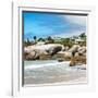 Awesome South Africa Collection Square - Landscape of Boulders Beach - Cape Town-Philippe Hugonnard-Framed Photographic Print