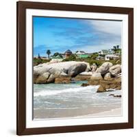 Awesome South Africa Collection Square - Landscape of Boulders Beach - Cape Town-Philippe Hugonnard-Framed Photographic Print