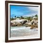 Awesome South Africa Collection Square - Landscape of Boulders Beach - Cape Town-Philippe Hugonnard-Framed Photographic Print