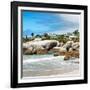 Awesome South Africa Collection Square - Landscape of Boulders Beach - Cape Town-Philippe Hugonnard-Framed Photographic Print