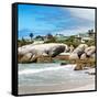 Awesome South Africa Collection Square - Landscape of Boulders Beach - Cape Town-Philippe Hugonnard-Framed Stretched Canvas