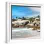 Awesome South Africa Collection Square - Landscape of Boulders Beach - Cape Town-Philippe Hugonnard-Framed Photographic Print