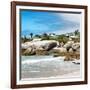 Awesome South Africa Collection Square - Landscape of Boulders Beach - Cape Town-Philippe Hugonnard-Framed Photographic Print