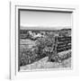 Awesome South Africa Collection Square - Lonely Bench B&W-Philippe Hugonnard-Framed Photographic Print