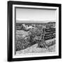 Awesome South Africa Collection Square - Lonely Bench B&W-Philippe Hugonnard-Framed Photographic Print