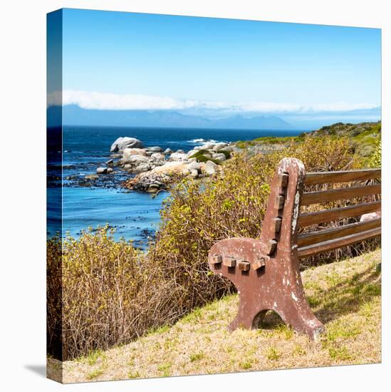 Awesome South Africa Collection Square - Lonely Bench II-Philippe Hugonnard-Stretched Canvas