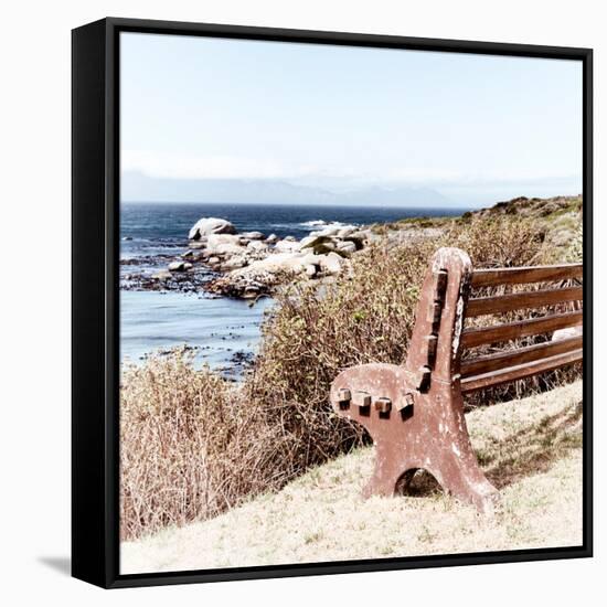 Awesome South Africa Collection Square - Lonely Bench-Philippe Hugonnard-Framed Stretched Canvas