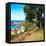 Awesome South Africa Collection Square - Natural Boulders Beach-Philippe Hugonnard-Framed Stretched Canvas