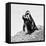 Awesome South Africa Collection Square - Penguin Lovers II B&W-Philippe Hugonnard-Framed Stretched Canvas