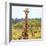 Awesome South Africa Collection Square - Portrait of Two Giraffes-Philippe Hugonnard-Framed Photographic Print