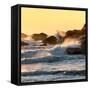 Awesome South Africa Collection Square - Power of the Ocean at Sunset II-Philippe Hugonnard-Framed Stretched Canvas