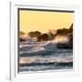 Awesome South Africa Collection Square - Power of the Ocean at Sunset II-Philippe Hugonnard-Framed Photographic Print