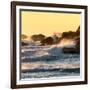 Awesome South Africa Collection Square - Power of the Ocean at Sunset II-Philippe Hugonnard-Framed Photographic Print