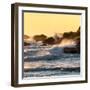 Awesome South Africa Collection Square - Power of the Ocean at Sunset II-Philippe Hugonnard-Framed Photographic Print