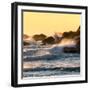 Awesome South Africa Collection Square - Power of the Ocean at Sunset II-Philippe Hugonnard-Framed Photographic Print