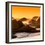 Awesome South Africa Collection Square - Power of the Ocean at Sunset IV-Philippe Hugonnard-Framed Photographic Print