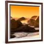 Awesome South Africa Collection Square - Power of the Ocean at Sunset IV-Philippe Hugonnard-Framed Photographic Print